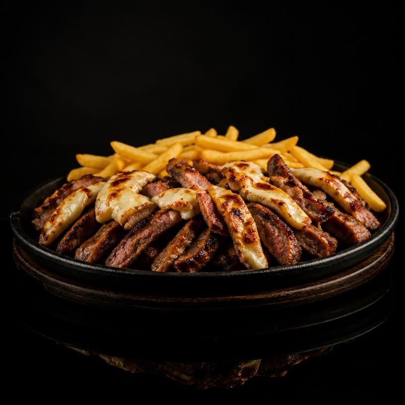 Carne de Sol na Chapa com Queijo
