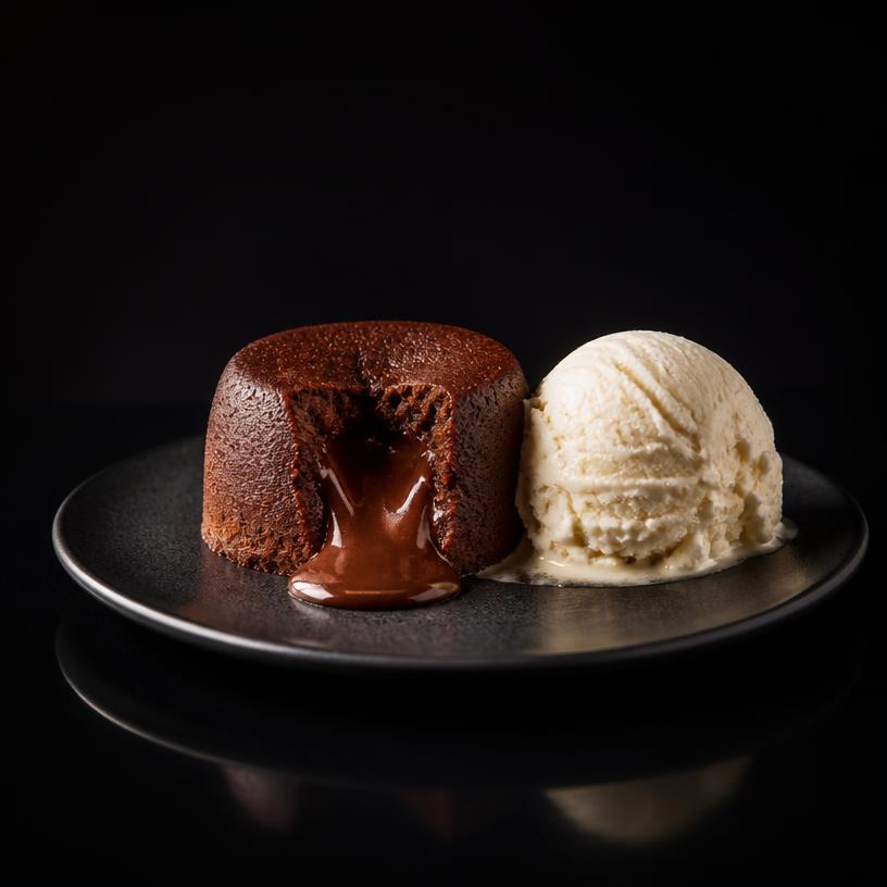 Petit Gateau de Chocolate
